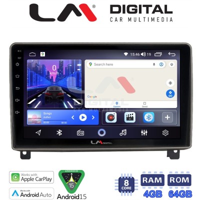 LM Digital - LM ZK8404 GPS Οθόνη OEM Multimedia Αυτοκινήτου για PEUGEOT 407 2004 2011 (CarPlay/AndroidAuto/BT/GPS/WIFI)