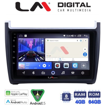 LM Digital - LM ZK8405 GPS Οθόνη OEM Multimedia Αυτοκινήτου για VW POLO 20142017 & CADDY 2015 (CarPlay/AndroidAuto/BT/GPS/WIFI)