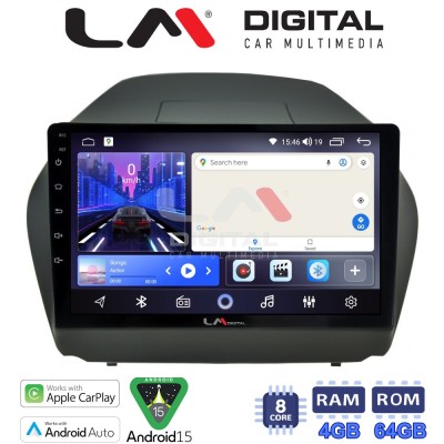 LM Digital - LM ZK8414 GPS Οθόνη OEM Multimedia Αυτοκινήτου για HYUNDAI IX35 20092015 (CarPlay/AndroidAuto/BT/GPS/WIFI)