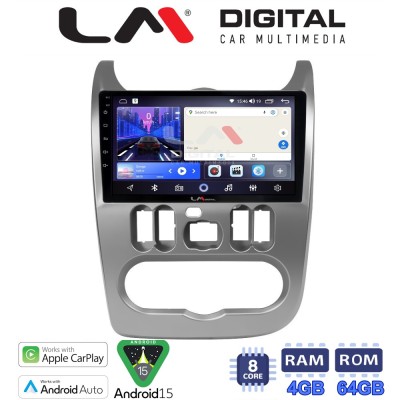 LM Digital - LM ZK8432 GPS Οθόνη OEM Multimedia Αυτοκινήτου για DACIA DUSTER 20062012 (CarPlay/AndroidAuto/BT/GPS/WIFI)