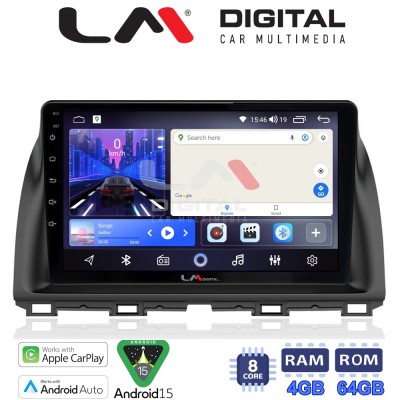 LM Digital - LM ZK8438 GPS Οθόνη OEM Multimedia Αυτοκινήτου για MAZDA CX5 20132017 (CarPlay/AndroidAuto/BT/GPS/WIFI)