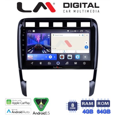 LM Digital - LM ZK8443 GPS Οθόνη OEM Multimedia Αυτοκινήτου για PORSCHE CAYENNE 20022011 (CarPlay/AndroidAuto/BT/GPS/WIFI)