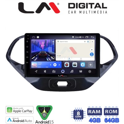 LM Digital - LM ZK8499 GPS Οθόνη OEM Multimedia Αυτοκινήτου για Ford KA 2016 (CarPlay/AndroidAuto/BT/GPS/WIFI)