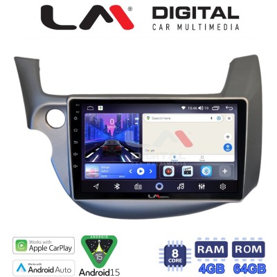LM Digital - LM ZK8549G GPS Οθόνη OEM Multimedia Αυτοκινήτου για Honda Jazz 2008 2012 (CarPlay/AndroidAuto/BT/GPS/WIFI)