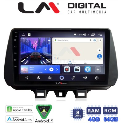LM Digital - LM ZK8555 GPS Οθόνη OEM Multimedia Αυτοκινήτου για Hyundai Tucson 2019 2020 (CarPlay/AndroidAuto/BT/GPS/WIFI)