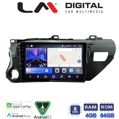 LM Digital - LM ZK8588 GPS Οθόνη OEM Multimedia Αυτοκινήτου για TOYOTA HILUX 2017 (CarPlay/AndroidAuto/BT/GPS/WIFI)