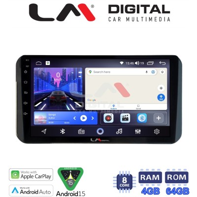 LM Digital - LM ZK8754H GPS Οθόνη OEM Multimedia Αυτοκινήτου για Toyota Yaris 2023 high version (CarPlay/AndroidAuto/BT/GPS/WIFI