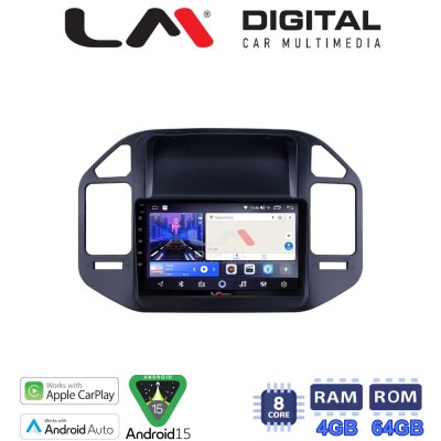 LM Digital - LM ZK8990 GPS Οθόνη OEM Multimedia Αυτοκινήτου για Mitsubishi Pajero 1999 2006 (CarPlay/AndroidAuto/BT/GPS/WIFI)