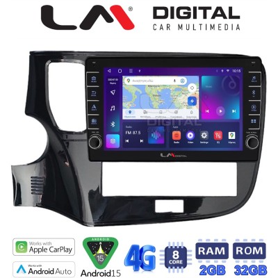LM Digital - LM ZG8894 GPS Οθόνη OEM Multimedia Αυτοκινήτου για Mitsubishi Outlander 2020 (CarPlay/AndroidAuto/BT/GPS/WIFI/GPRS