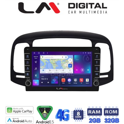 LM Digital - LM ZG8269 GPS Οθόνη OEM Multimedia Αυτοκινήτου για Hyundai Accent 2006 2012 (CarPlay/AndroidAuto/BT/GPS/WIFI/GPRS)