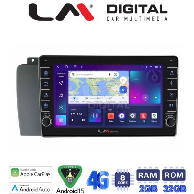 LM Digital - LM ZG8957 GPS Οθόνη OEM Multimedia Αυτοκινήτου για VOLVO V70-S60- XC70 2004 2007 (CarPlay/AndroidAuto/BT/GPS/WIFI/