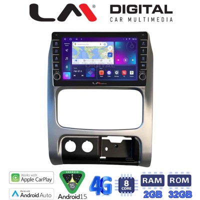 LM Digital - LM ZG8736 GPS Οθόνη OEM Multimedia Αυτοκινήτου για JEEP CHEROKEE & LIBERTY 2002-2007 (CarPlay/AndroidAuto/BT/GPS/WI