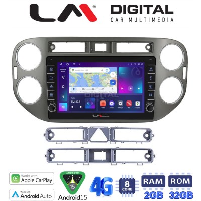 LM Digital - LM ZG8590G GPS Οθόνη OEM Multimedia Αυτοκινήτου για VW Tiguan 2007 - 2016 Ανθρακί (CarPlay/AndroidAuto/BT/GPS/WIFI/