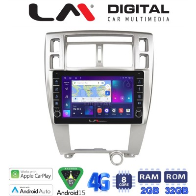 LM Digital - LM ZG8006 GPS Οθόνη OEM Multimedia Αυτοκινήτου για Hyundai Tucson 2004 2010 (CarPlay/AndroidAuto/BT/GPS/WIFI/GPRS)
