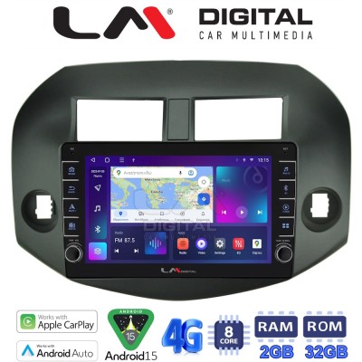 LM Digital - LM ZG8018B GPS Οθόνη OEM Multimedia Αυτοκινήτου για Toyota Rav4 2007 2012 (CarPlay/AndroidAuto/BT/GPS/WIFI/GPRS)