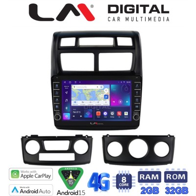 LM Digital - LM ZG8023 GPS Οθόνη OEM Multimedia Αυτοκινήτου για KIA SPORTAGE 20042010 (CarPlay/AndroidAuto/BT/GPS/WIFI/GPRS)
