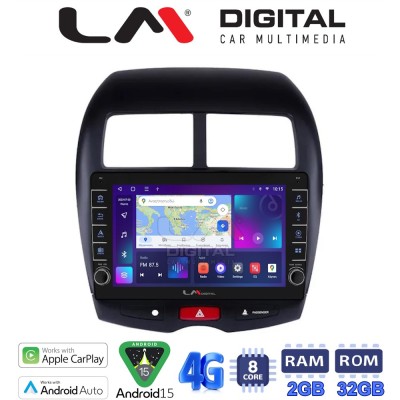 LM Digital - LM ZG8026 GPS Οθόνη OEM Multimedia Αυτοκινήτου για MITSUBISHI ASX 2008 (CarPlay/AndroidAuto/BT/GPS/WIFI/GPRS)