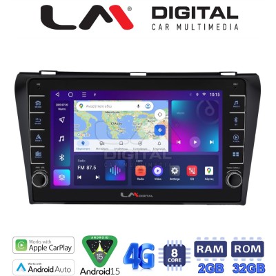LM Digital - LM ZG8034 GPS Οθόνη OEM Multimedia Αυτοκινήτου για MAZDA 3 20092014 (CarPlay/AndroidAuto/BT/GPS/WIFI/GPRS)