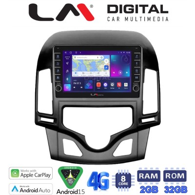 LM Digital - LM ZG8043CL GPS Οθόνη OEM Multimedia Αυτοκινήτου για HYUNDAI i30 2007-2012 (CarPlay/AndroidAuto/BT/GPS/WIFI/GPRS)