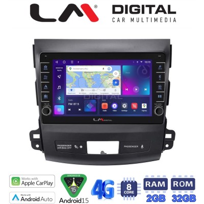 LM Digital - LM ZG8056 GPS Οθόνη OEM Multimedia Αυτοκινήτου για OUTLANDER, C CROSSER,4007 20062012 (CarPlay/AndroidAuto/BT/GPS/W