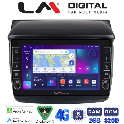 LM Digital - LM ZG8094 GPS Οθόνη OEM Multimedia Αυτοκινήτου για MITSUBISHI L200 2006 2014 (CarPlay/AndroidAuto/BT/GPS/WIFI/GPRS