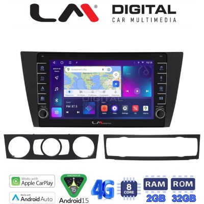 LM Digital - LM ZG8095 GPS Οθόνη OEM Multimedia Αυτοκινήτου για BMW σειρά 3 (E90-91-92-93) 2005-2012 (CarPlay/AndroidAuto/BT/GPS
