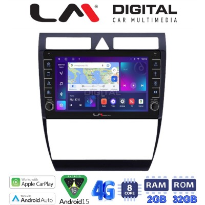 LM Digital - LM ZG8102 GPS Οθόνη OEM Multimedia Αυτοκινήτου για Audi A6 1998 2004 (CarPlay/AndroidAuto/BT/GPS/WIFI/GPRS)
