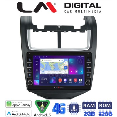 LM Digital - LM ZG8108 GPS Οθόνη OEM Multimedia Αυτοκινήτου για Chevrolet Aveo 20142017 (CarPlay/AndroidAuto/BT/GPS/WIFI/GPRS)