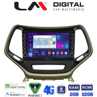 LM Digital - LM ZG8119 GPS Οθόνη OEM Multimedia Αυτοκινήτου για JEEP CHEROKEE 2014 (CarPlay/AndroidAuto/BT/GPS/WIFI/GPRS)