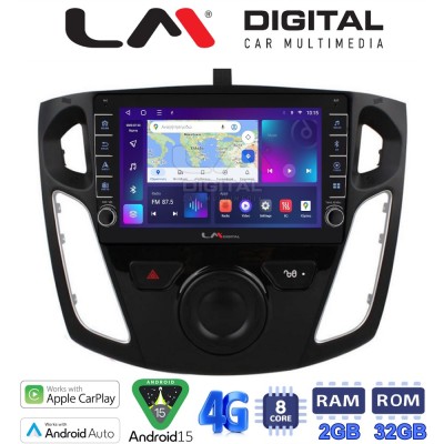 LM Digital - LM ZG8150 GPS Οθόνη OEM Multimedia Αυτοκινήτου για FORD FOCUS 20152018 (CarPlay/AndroidAuto/BT/GPS/WIFI/GPRS)