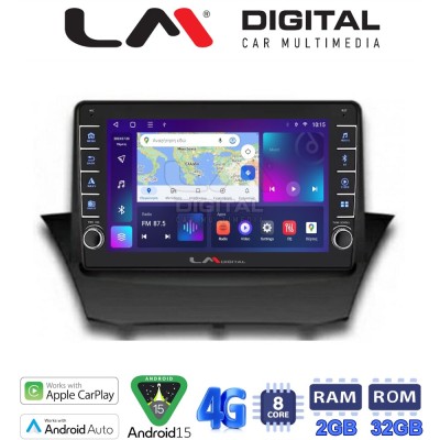 LM Digital - LM ZG8152 GPS Οθόνη OEM Multimedia Αυτοκινήτου για FORD FIESTA 20082017 (CarPlay/AndroidAuto/BT/GPS/WIFI/GPRS)