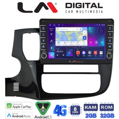 LM Digital - LM ZG8231 GPS Οθόνη OEM Multimedia Αυτοκινήτου για MITSUBISHI OUTLANDER 2013 (CarPlay/AndroidAuto/BT/GPS/WIFI/GPRS)