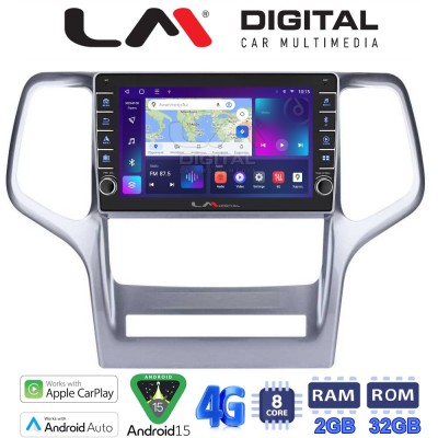 LM Digital - LM ZG8234 GPS Οθόνη OEM Multimedia Αυτοκινήτου για Jeep Gran Cherokee 2011 2013 (CarPlay/AndroidAuto/BT/GPS/WIFI/G