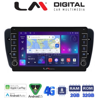 LM Digital - LM ZG8246 GPS Οθόνη OEM Multimedia Αυτοκινήτου για Seat Ibiza 2008 2015 (CarPlay/AndroidAuto/BT/GPS/WIFI/GPRS)