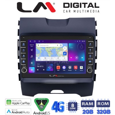 LM Digital - LM ZG8248 GPS Οθόνη OEM Multimedia Αυτοκινήτου για Ford Edge 2016 (CarPlay/AndroidAuto/BT/GPS/WIFI/GPRS)