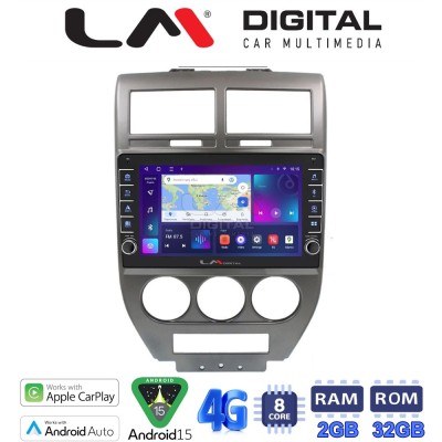 LM Digital - LM ZG8251 GPS Οθόνη OEM Multimedia Αυτοκινήτου για JEEP COMPASS 20072011 (CarPlay/AndroidAuto/BT/GPS/WIFI/GPRS)