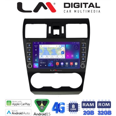 LM Digital - LM ZG8262 GPS Οθόνη OEM Multimedia Αυτοκινήτου για SUBARU IMPREZA-FORESTER 2013 (CarPlay/AndroidAuto/BT/GPS/WIFI/GP