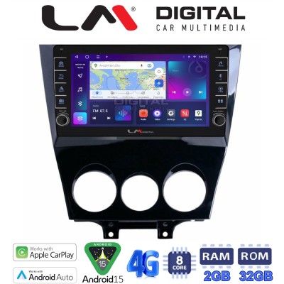 LM Digital - LM ZG8301 GPS Οθόνη OEM Multimedia Αυτοκινήτου για Mazda RX8 20012008 (CarPlay/AndroidAuto/BT/GPS/WIFI/GPRS)