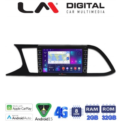 LM Digital - LM ZG8306 GPS Οθόνη OEM Multimedia Αυτοκινήτου για SEAT LEON 2012 (CarPlay/AndroidAuto/BT/GPS/WIFI/GPRS)