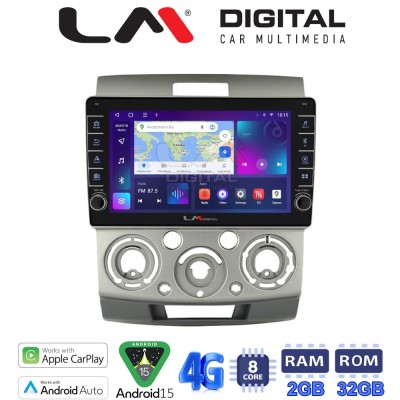 LM Digital - LM ZG8360 GPS Οθόνη OEM Multimedia Αυτοκινήτου για MAZDA BT 50 & FORD RANGER 20062011 (CarPlay/AndroidAuto/BT/GPS/W