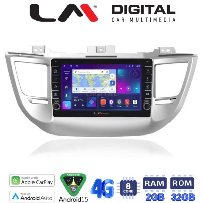LM Digital - LM ZG8361 GPS Οθόνη OEM Multimedia Αυτοκινήτου για Hyundai Tucson 2015 2019 (CarPlay/AndroidAuto/BT/GPS/WIFI/GPRS)