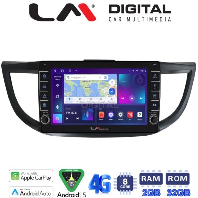 LM Digital - LM ZG8378 GPS Οθόνη OEM Multimedia Αυτοκινήτου για HONDA CRV 20132017 (CarPlay/AndroidAuto/BT/GPS/WIFI/GPRS)