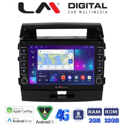 LM Digital - LM ZG8383 GPS Οθόνη OEM Multimedia Αυτοκινήτου για TOYOTA LANDCRUISER 20082015&nbsp; (CarPlay/AndroidAuto/BT/GPS/WIFI/GP