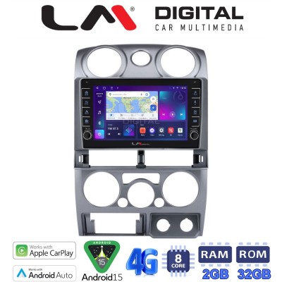 LM Digital - LM ZG8425 GPS Οθόνη OEM Multimedia Αυτοκινήτου για Isuzu D-Max 2008 2012 (CarPlay/AndroidAuto/BT/GPS/WIFI/GPRS)