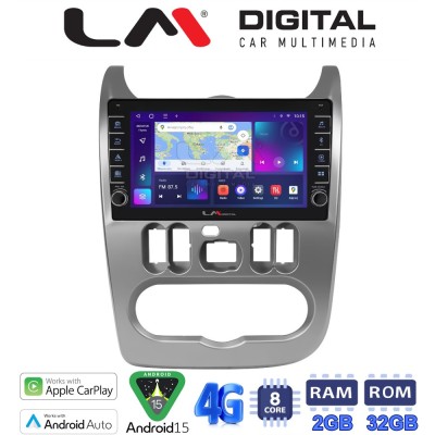 LM Digital - LM ZG8432 GPS Οθόνη OEM Multimedia Αυτοκινήτου για DACIA DUSTER 20062012 (CarPlay/AndroidAuto/BT/GPS/WIFI/GPRS)