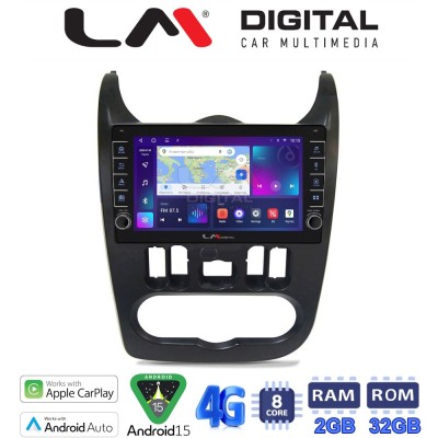 LM Digital - LM ZG8432B GPS Οθόνη OEM Multimedia Αυτοκινήτου για Dacia Duster 2006 2012 (CarPlay/AndroidAuto/BT/GPS/WIFI/GPRS)
