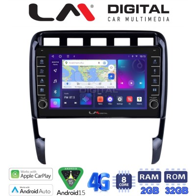 LM Digital - LM ZG8443 GPS Οθόνη OEM Multimedia Αυτοκινήτου για PORSCHE CAYENNE 20022011 (CarPlay/AndroidAuto/BT/GPS/WIFI/GPRS)