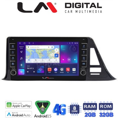 LM Digital - LM ZG8445 GPS Οθόνη OEM Multimedia Αυτοκινήτου για Toyota CH-R 2017 (CarPlay/AndroidAuto/BT/GPS/WIFI/GPRS)