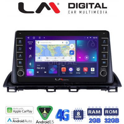 LM Digital - LM ZG8461 GPS Οθόνη OEM Multimedia Αυτοκινήτου για Mazda 3 2014 (CarPlay/AndroidAuto/BT/GPS/WIFI/GPRS)