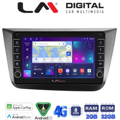 LM Digital - LM ZG8490 GPS Οθόνη OEM Multimedia Αυτοκινήτου για Seat Altea 2004 2015 (CarPlay/AndroidAuto/BT/GPS/WIFI/GPRS)